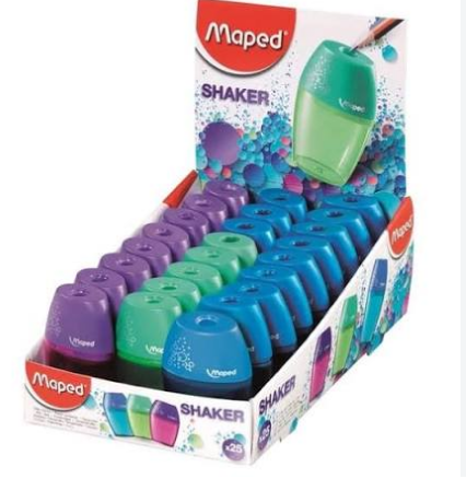 APONTADOR SHAKER 1 FURO COM DEPOSITO CORES SORTIDAS