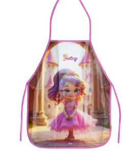 AVENTAL INFANTIL PLÁSTICO FANTASY - BLISTER C/ 1UN