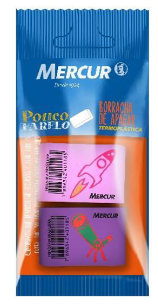 BORRACHA MERCUR TR ANATOMICA PULL PACK COM 2 PECAS SORTIDO
