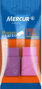 BORRACHA MERCUR TR COLOR PULL PACK 2 PCS SORTIDO
