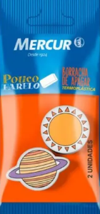 BORRACHA TR SISTEMA SOLAR MERCUR PULL PACK 2 PECAS