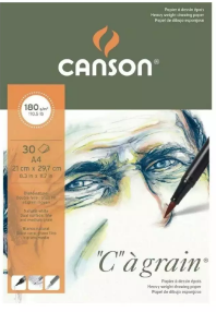 Bloco Canson C a Grain Grao Fino 180g A4 30FL