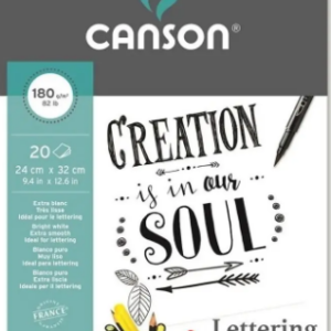 Bloco Canson Lettering C/20F 24X32 180g C400109921
