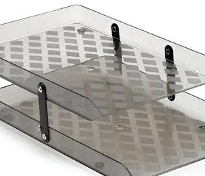 CAIXA CORRESPONDENCIA A4  DUPLA MOVEL|FUME