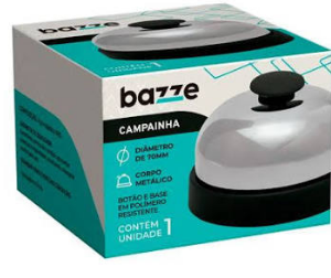 CAMPAINHA BAZZE METAL 85MM CX 1UN