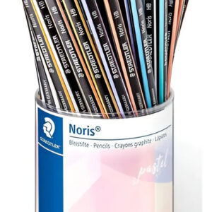 3x Lápis Preto Grafite Hb Triangular Staedtler Noris Pastel