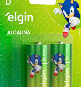 D PILHA ALCALINA ELGIN LR20 BLISTER C2