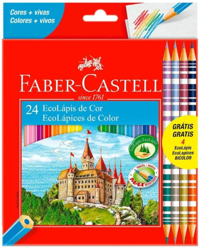 ECOLAPIS DE COR REGULAR 20 + 4 BICOLORES FSC