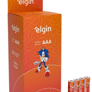 Kit Pilhas de Zinco ELE000000082342 do Tipo AAA Palito 1,5V Caixa 40 Unidades Elgin
