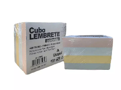 USAPEL CUBO LEMBRETE 4CORES 92X82 75G/M2 600FLS