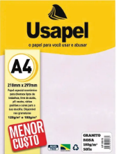 USAPEL GRANITO ROSA 180G/M2 210X297MM(A4) 50FLS