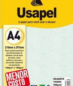 USAPEL GRANITO VERDE 180G/M2 210X297MM(A4) 50FLS