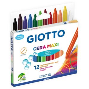 Giz de cera 12 cores Maxi Giotto